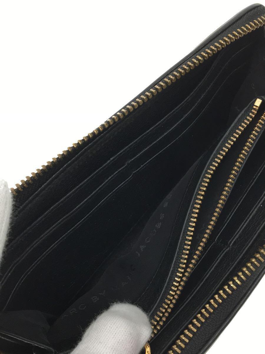 MARC BY MARC JACOBS◆長財布/レザー/BLK/無地/レディース_画像6