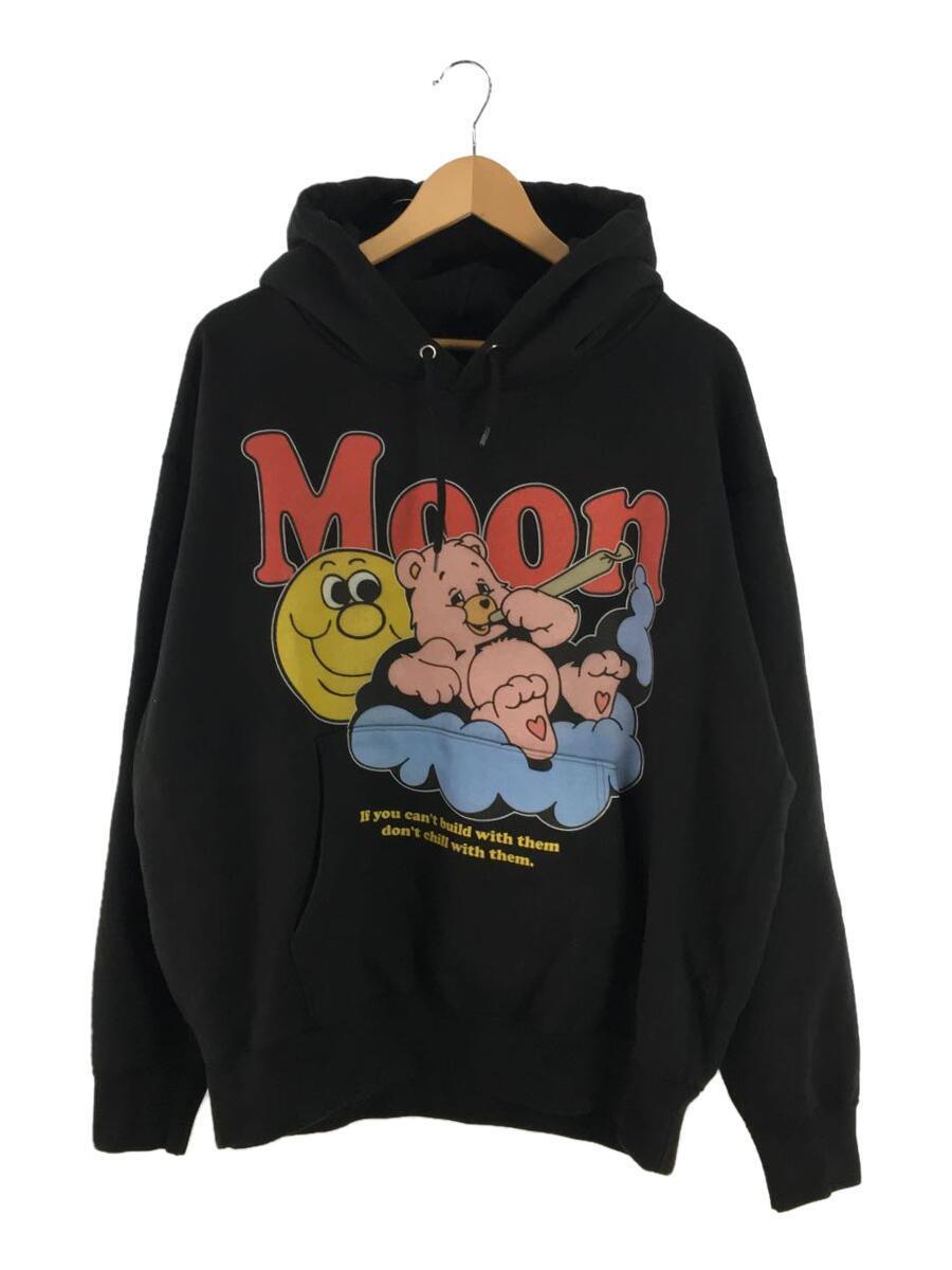 送料無料/新品】 SUGATA/MOON HOODIE/パーカー/XL/コットン/BLK XL