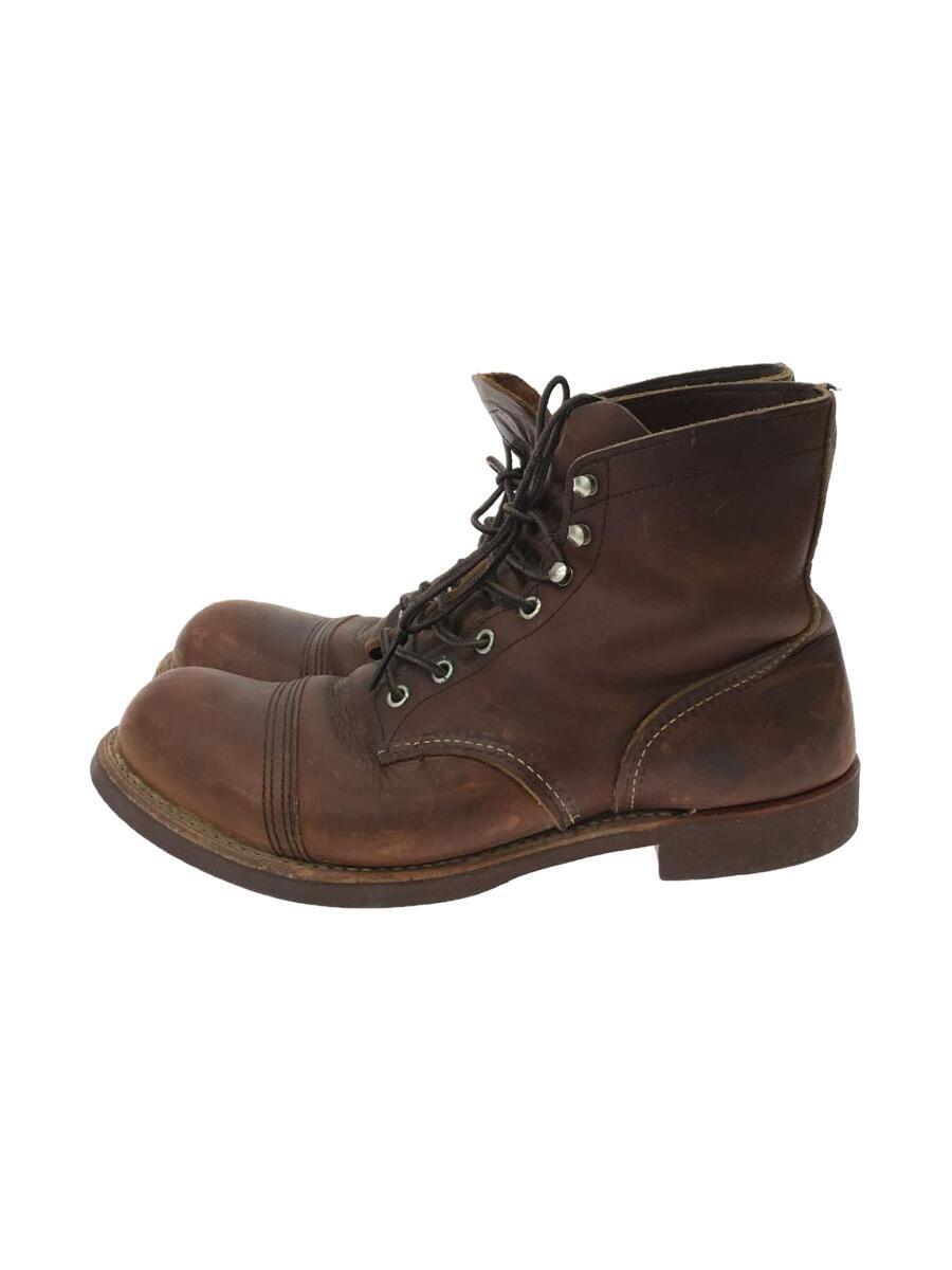 RED WING◆レースアップブーツ/27.5cm/BRW/レザー/8111