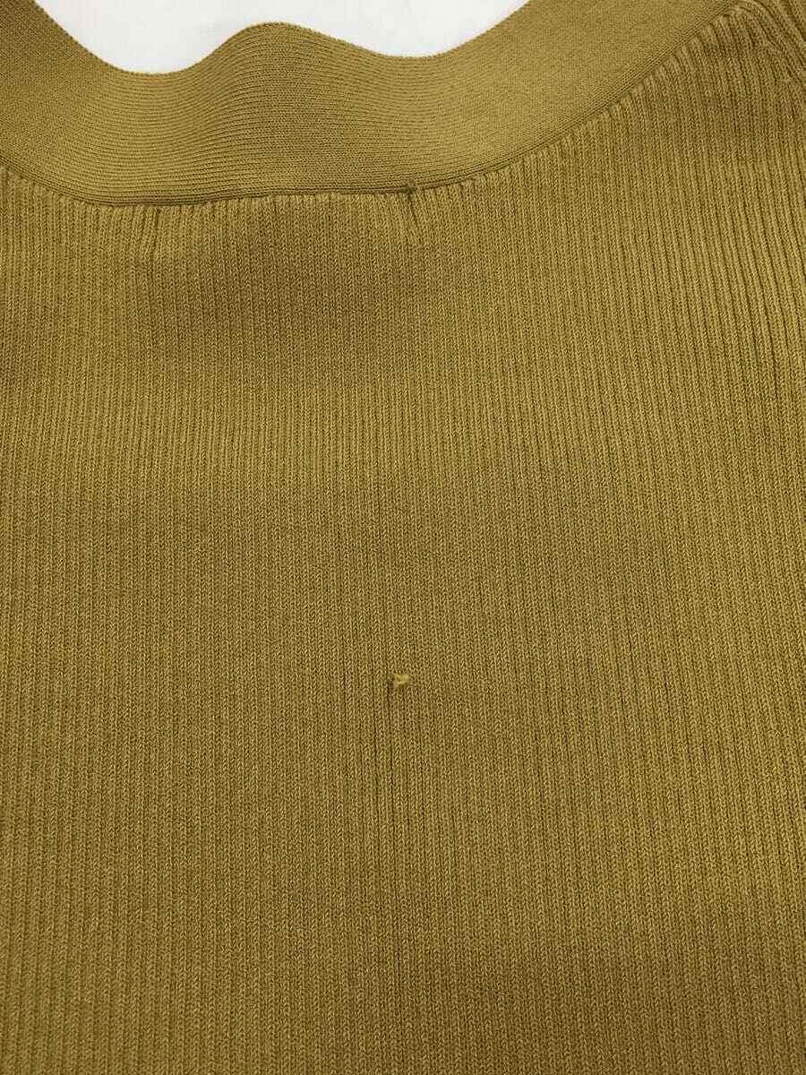 SNIDEL* long sleeve cut and sewn /one/ polyester / khaki /SWNT224148/ square knitted pull over 