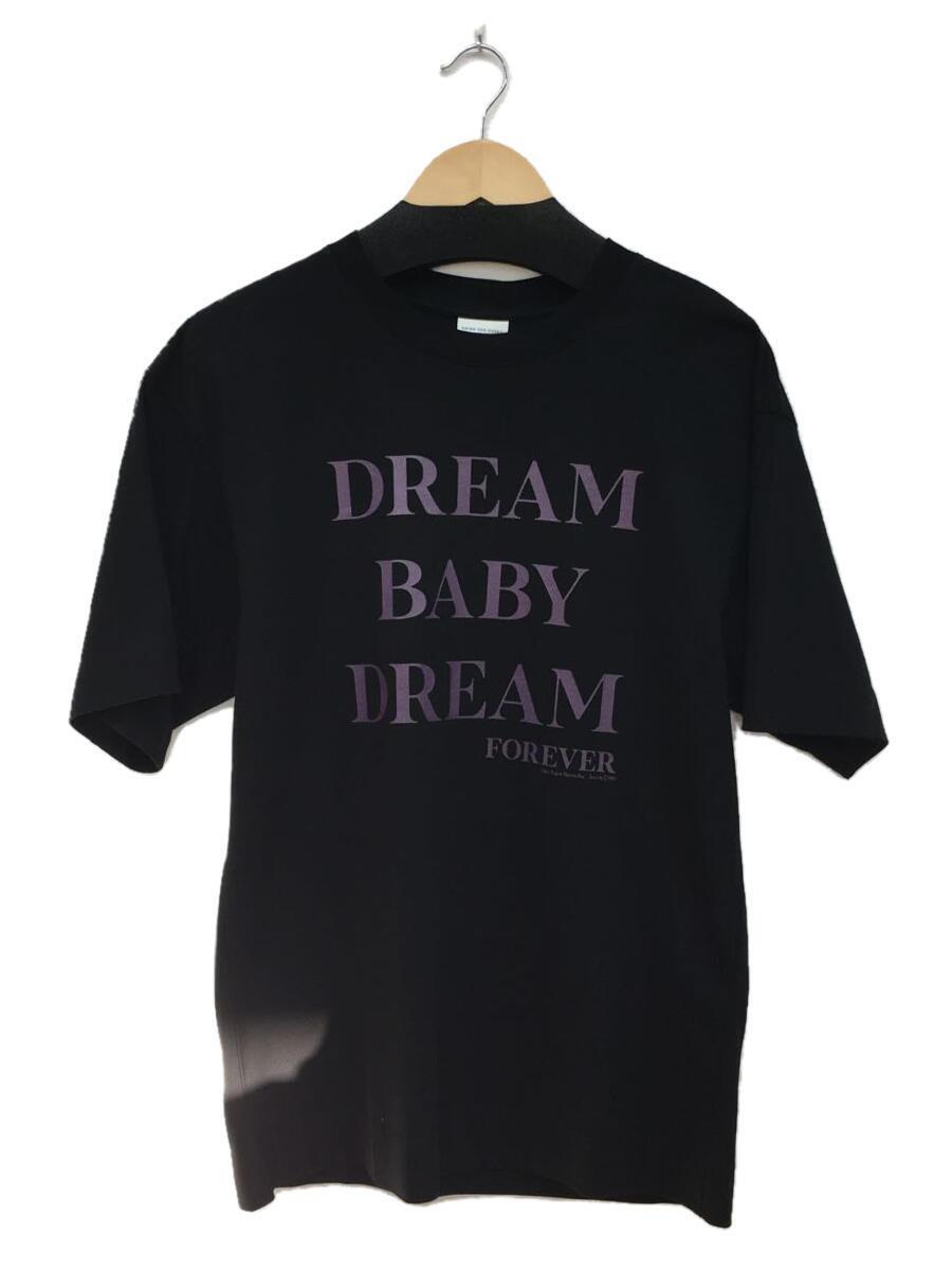 DRIES VAN NOTEN◆Dream Baby Dream Tee/S/コットン/BLK/プリント/222-021173-5605-900