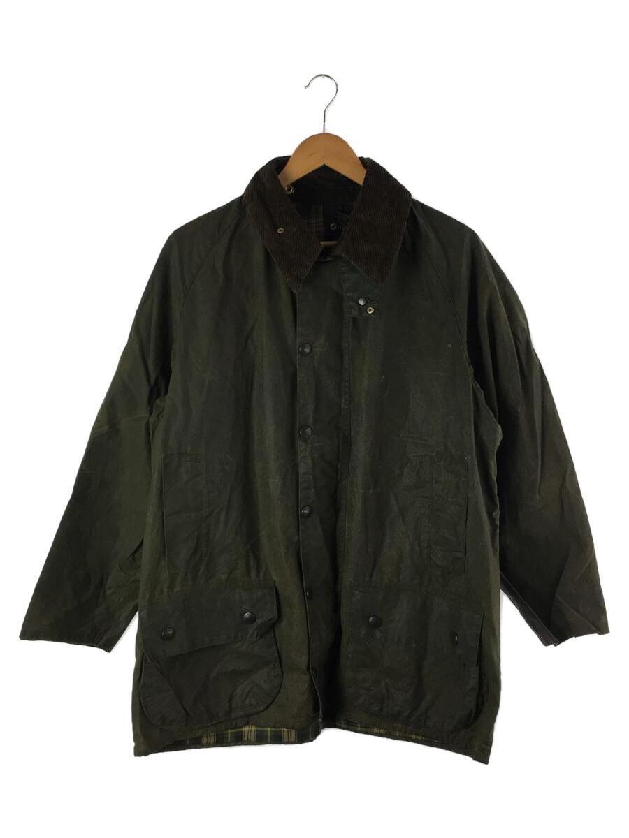 Barbour◆91年製/3ワラント/BEAUFORT/オイルドジャケット/コットン/カーキ_画像1