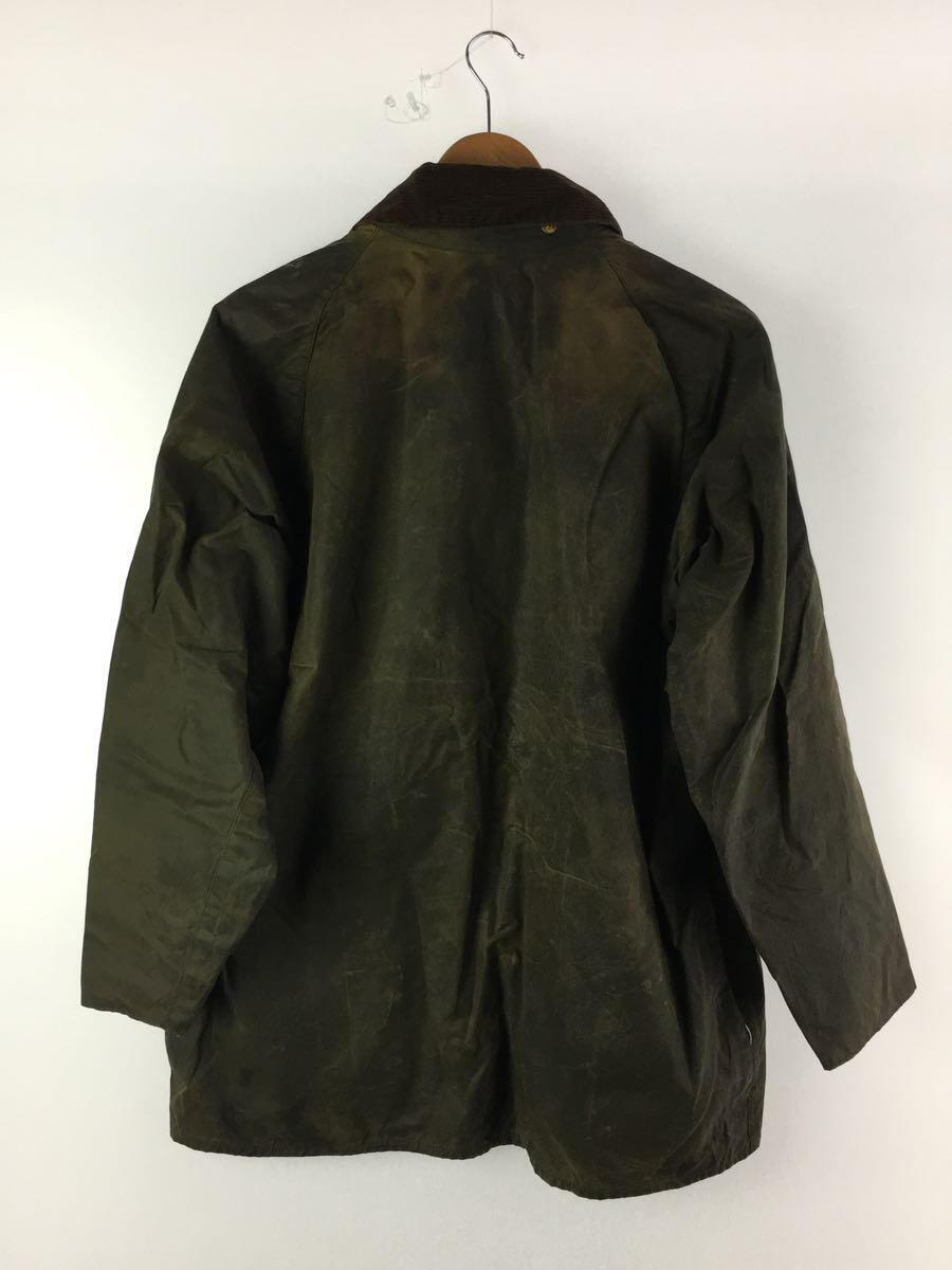 Barbour◆91年製/3ワラント/BEAUFORT/オイルドジャケット/コットン/カーキ_画像2