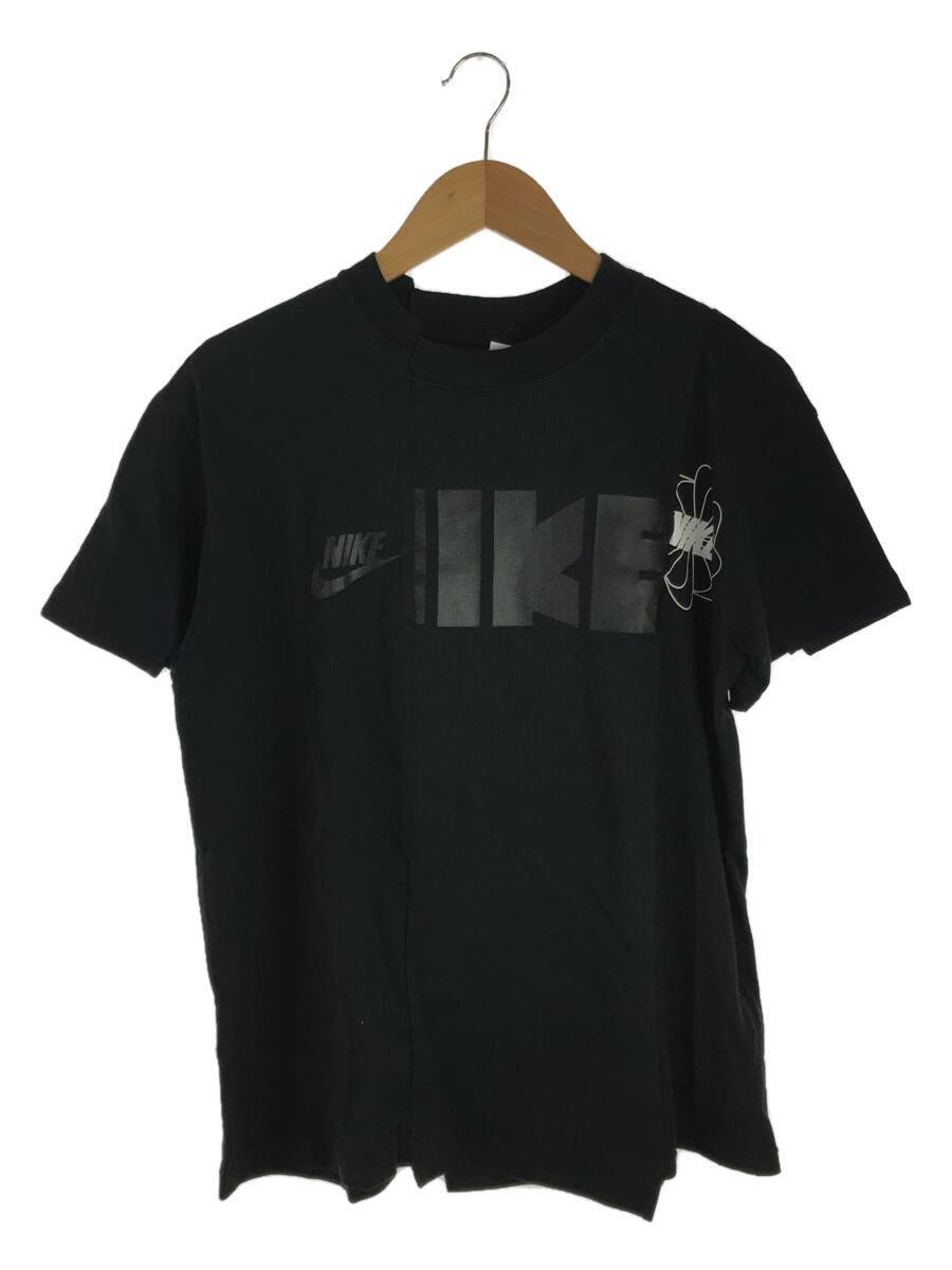 NIKE◆ハイブリッド/再構築Tシャツ/S/コットン/BLK/SU191102SAC