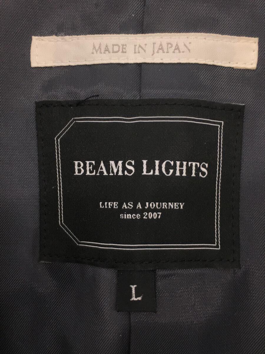 BEAMS Lights◆チェスターコート/L/ウール/GRY/51-19-0226-565_画像3