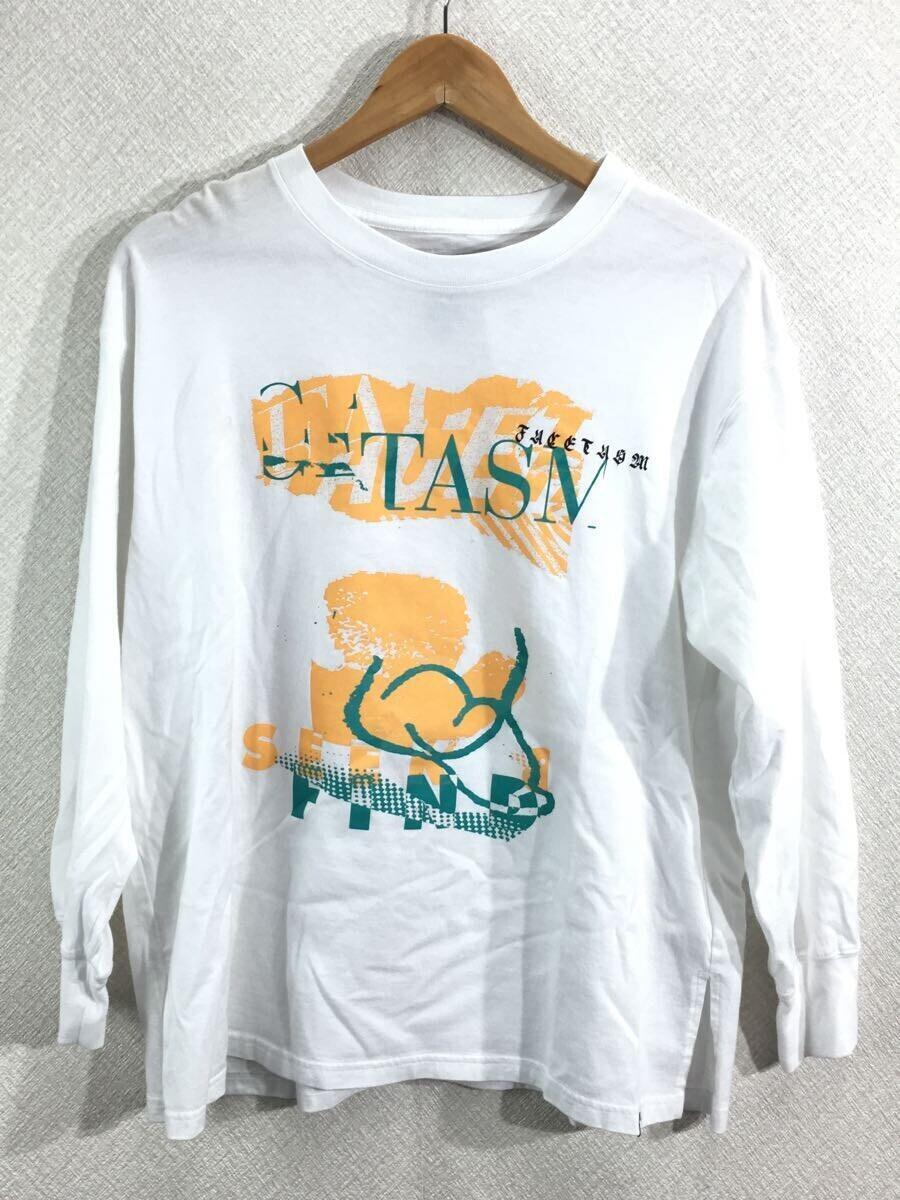 FACETASM◆長袖Tシャツ/1/コットン/WHT_画像1