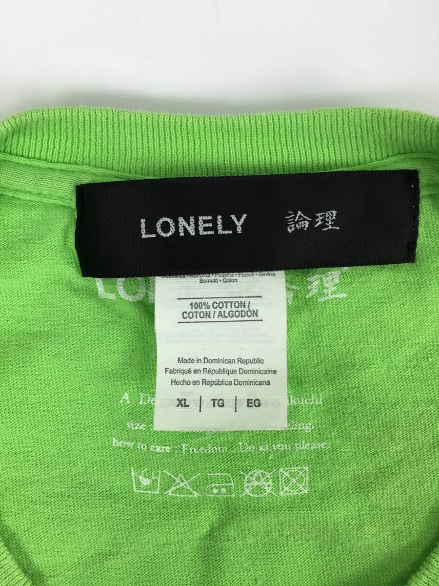 LONELY論理◆Tシャツ/XL/コットン/GRN_画像3