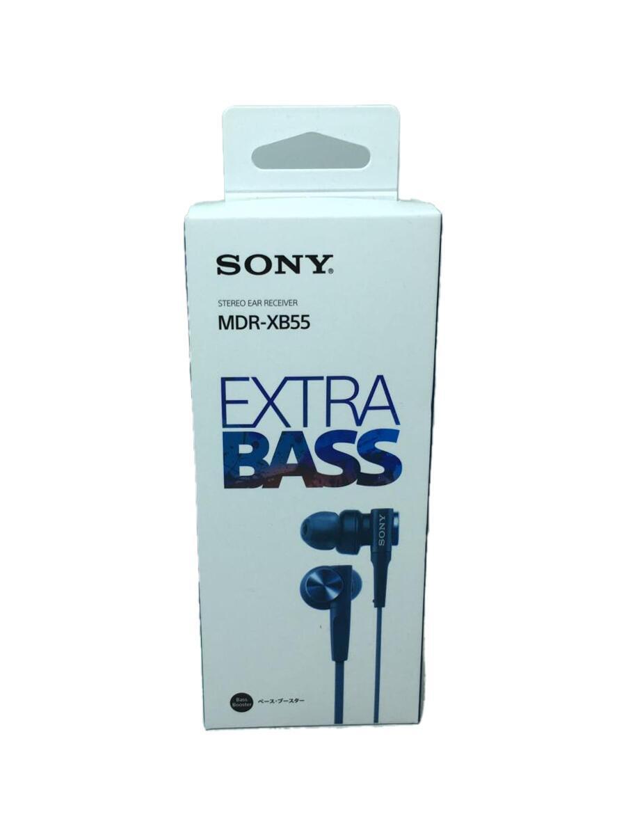 SONY◆イヤホン・ヘッドホン MDR-XB55 (L) [ブルー]_画像1