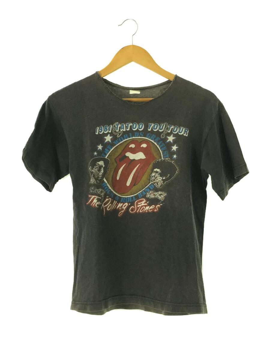 THE ROLLING STONES 81s TATOO YOU TOUR_Tシャツ/-/コットン/BLK/プリント_画像1