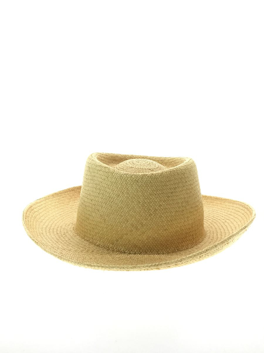 STETSON◆Straw hat/メキシコ製/中折れハット/XL/ベージュ/メンズ