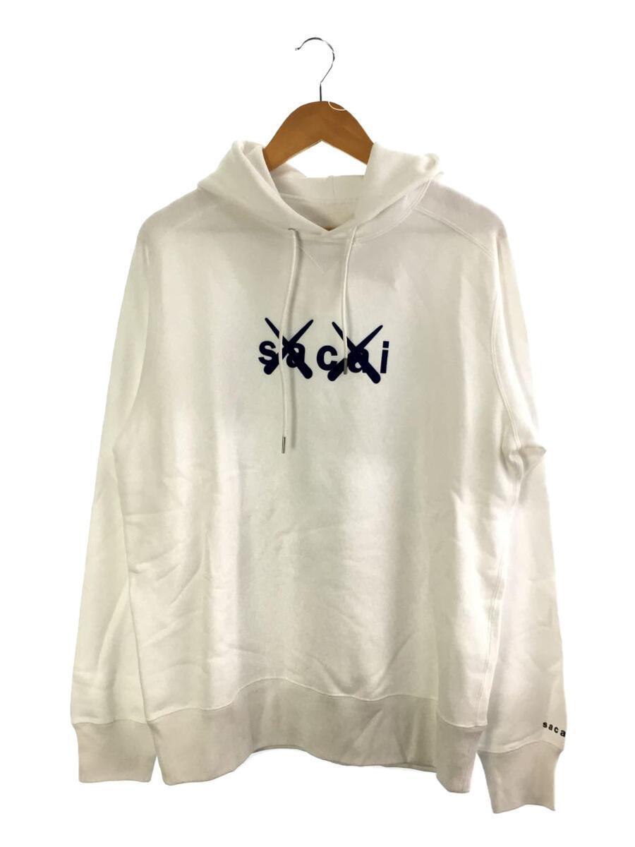 かわいい新作 sacai◇×KAWS Hoodie/3/コットン/WHT/プリント/21-0286S