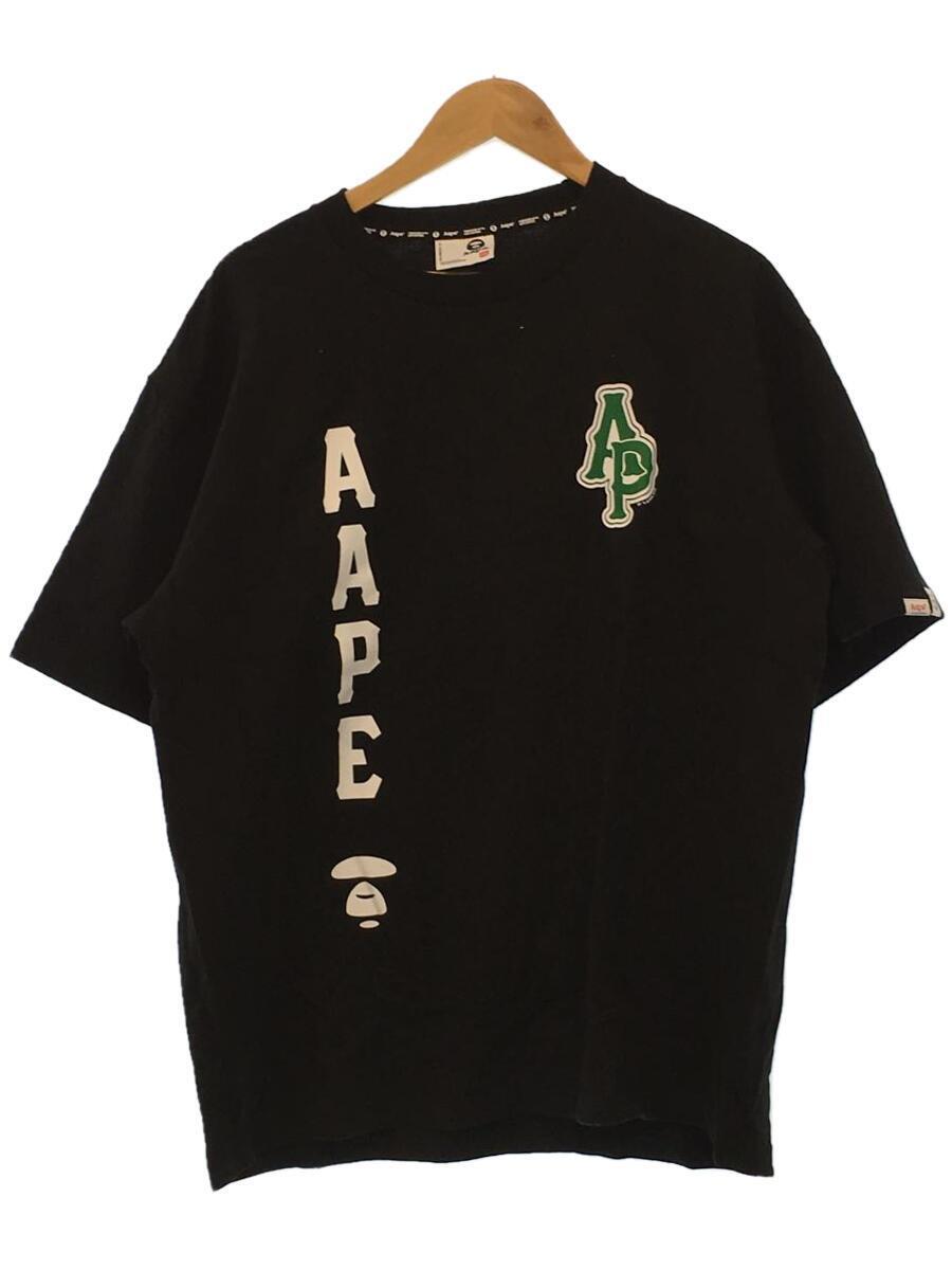 A BATHING APE◆Tシャツ/XXL/コットン/ブラック/AAPTEM1287XXK