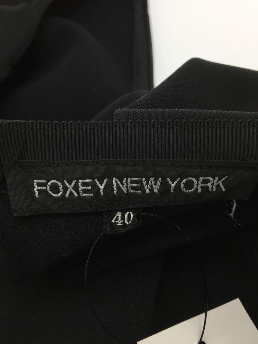 FOXEY NEWYORK◆フレアスカート/40/ポリエステル/BLK/無地/18251-APSAE30_画像4