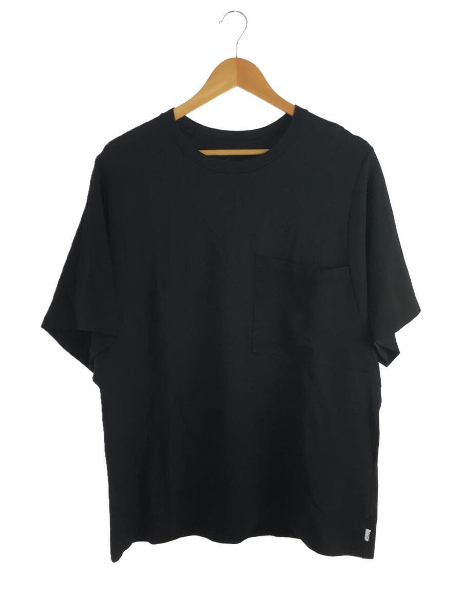 Sise◆Tシャツ/one/レーヨン/BLK/無地/SJ-16SS-CS05