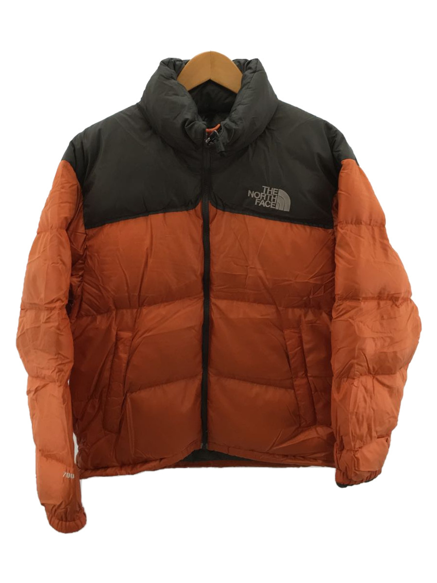 THE NORTH FACE◆Nuptse Jacket/ヌプシダウンジャケット/M/ナイロン/ORN