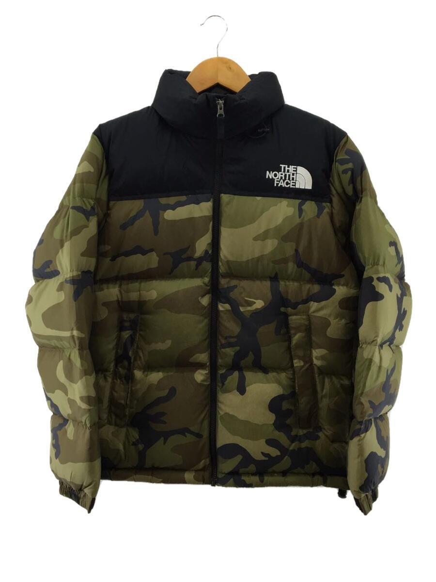 THE NORTH FACE◆NOVELTY NUPTSE JACKET_ノベルティーヌプシジャケット/M/ナイロン/KHK/カモフラ_画像1