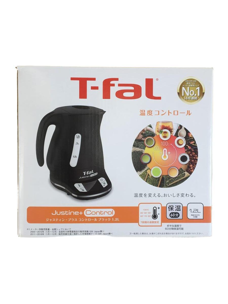 T-fal◆電気ポット・電気ケトル ジャスティン プラス コントロール 1.2L KO7558JP [ブラック]