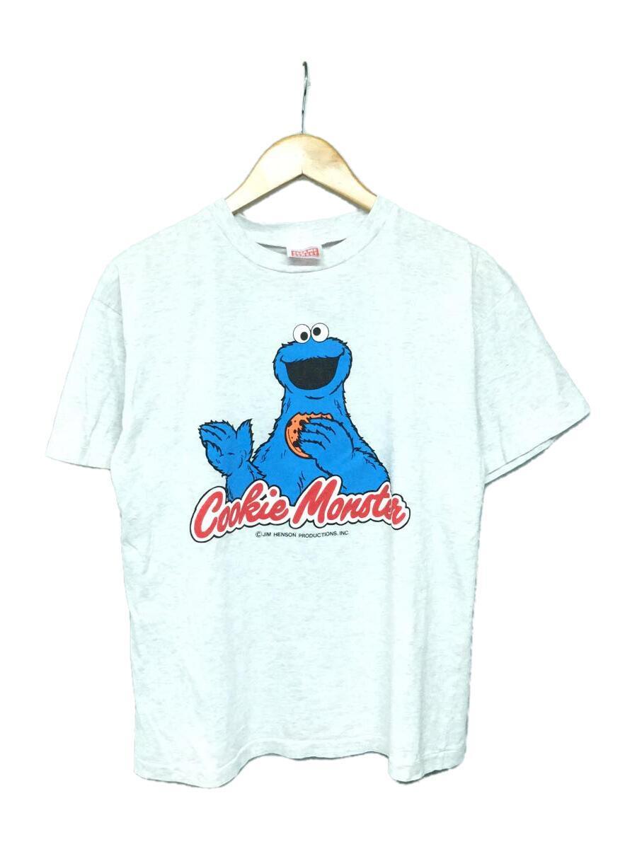 90s-/SESAME STREET/COOKIEMONSTER/Tシャツ/GRY-