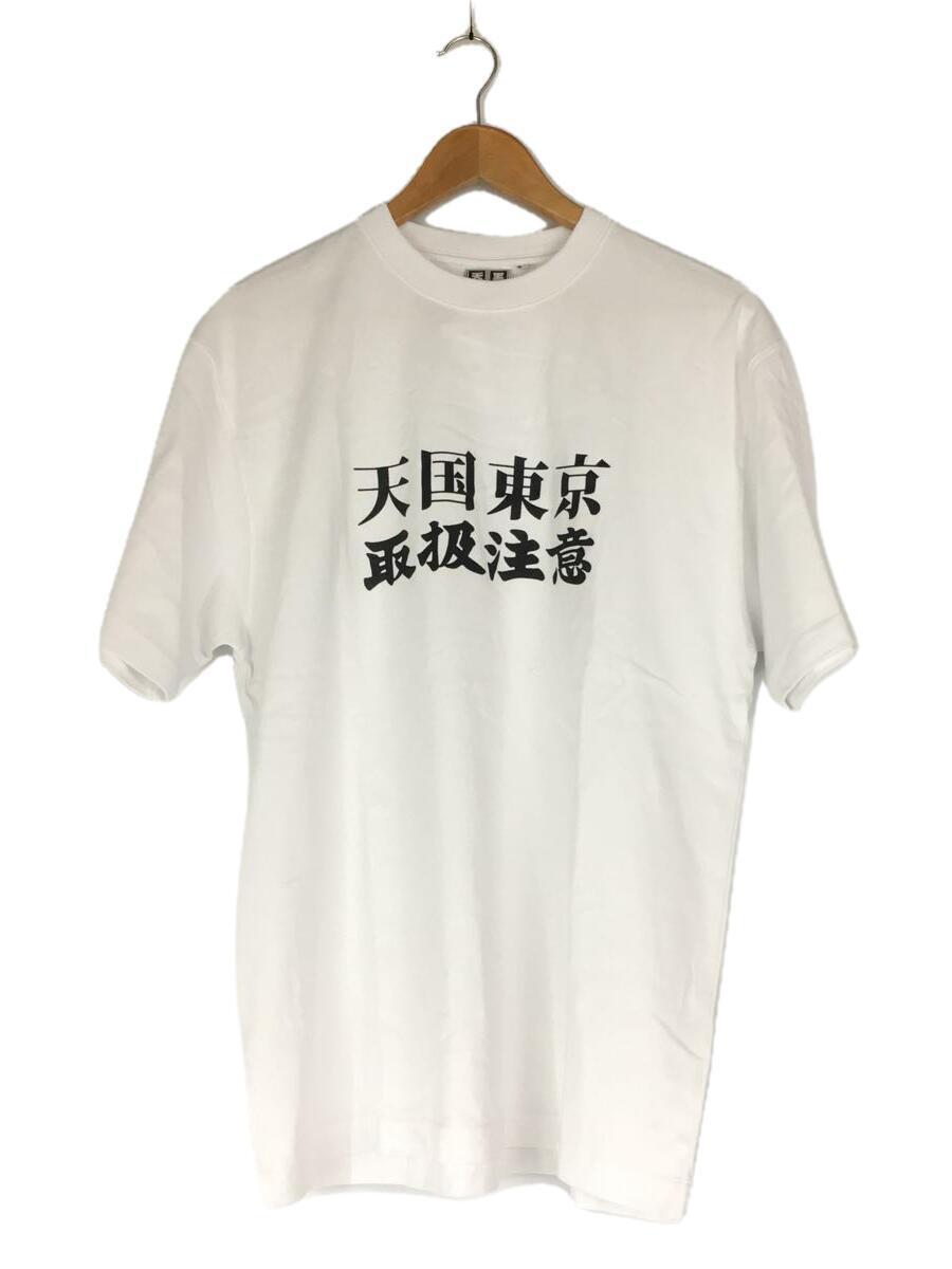 WACKO MARIA◆CREW NECK T-SHIRT/天国東京/取扱注意/Tシャツ/M/コットン/ホワイト_画像1