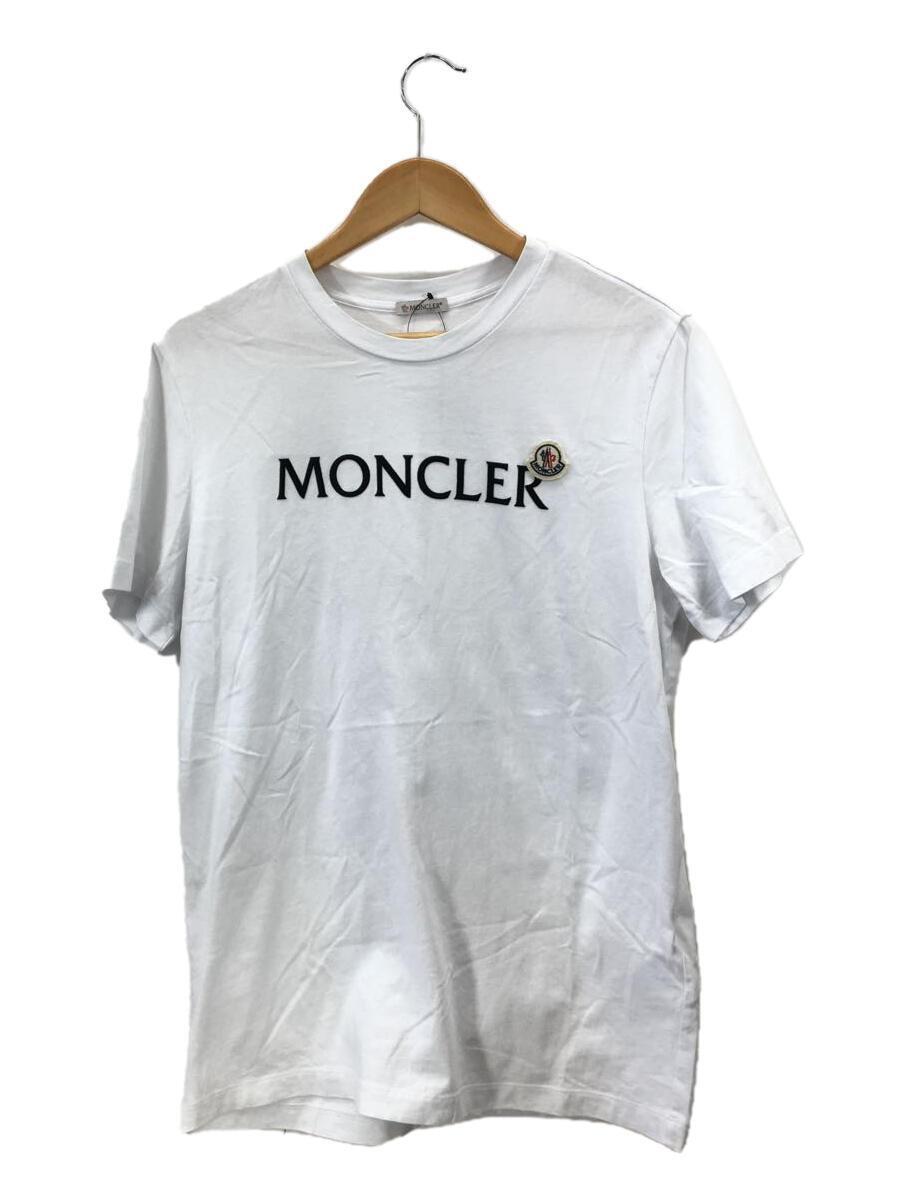 2022公式店舗 MONCLER◇Tシャツ/M/コットン/WHT/I10918C00064/MONCLER