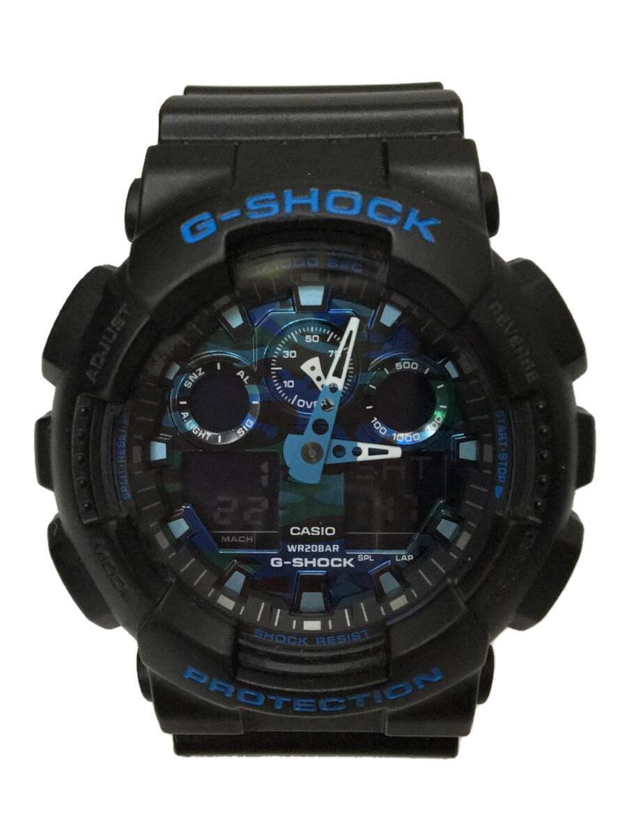 人気アイテム CASIO◇クォーツ腕時計・G-SHOCK/デジアナ/BLK/GA-100CB