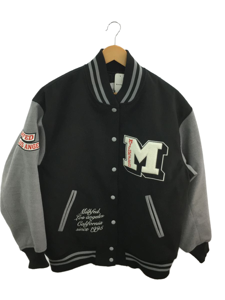 お手頃価格 MILK FED.◇22AW/VARSITY JACKET/one/ポリエステル/BLK