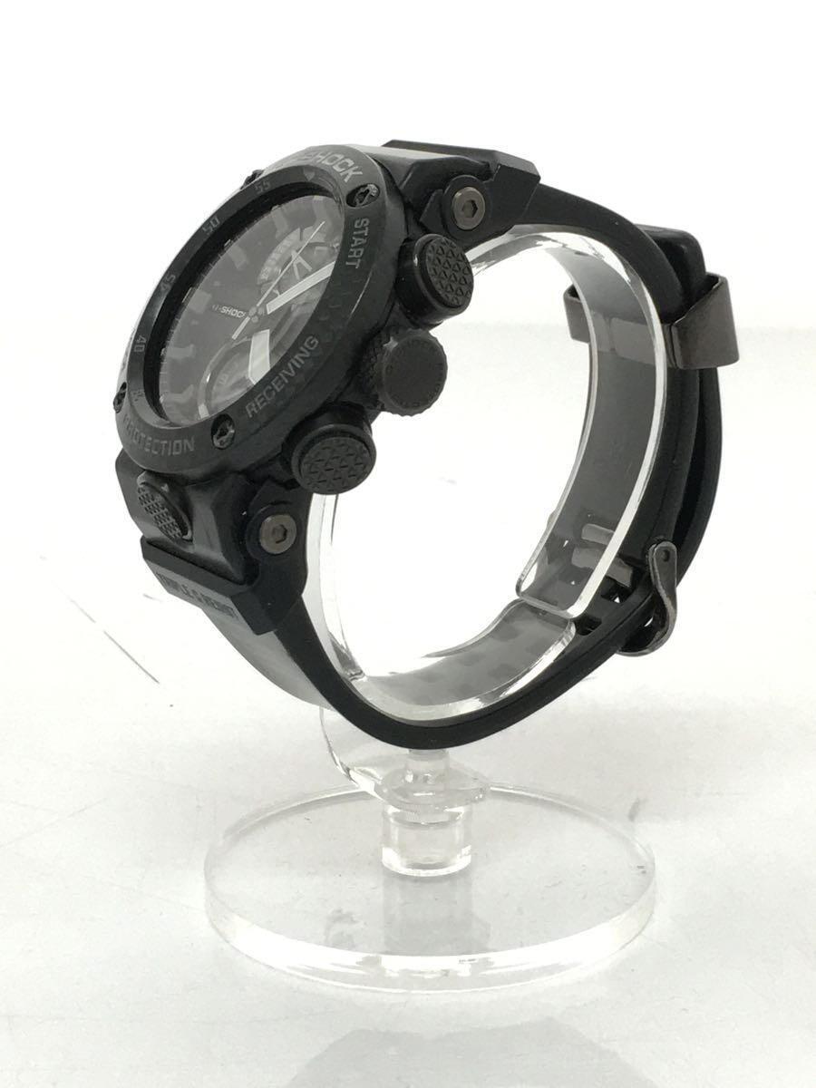 CASIO◆ソーラー腕時計・G-SHOCK/アナログ/ラバー/ブラック/GWR-B1000-1AJF_画像2