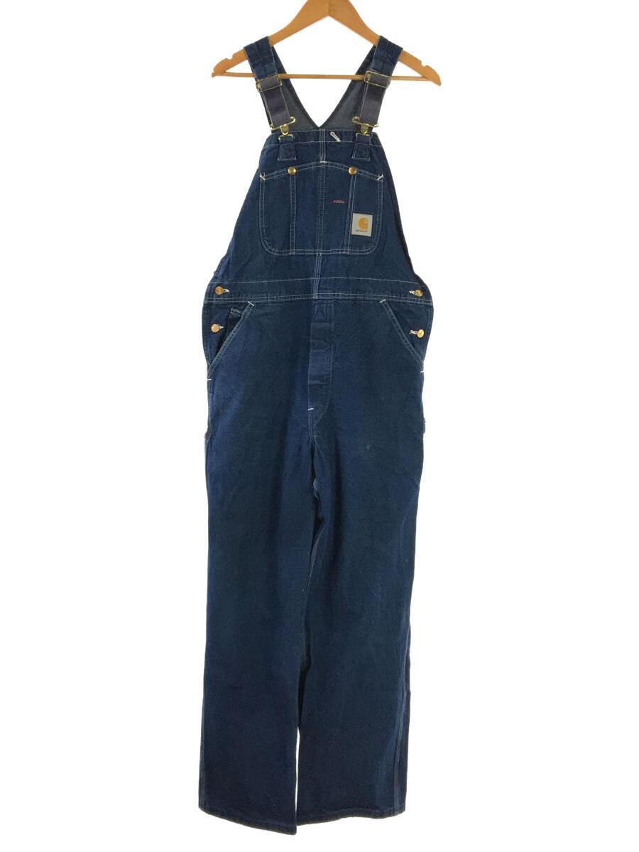 Carhartt◆オーバーオール/38/コットン/IDG/R08 DNM/DENIM BIB OVERALLS