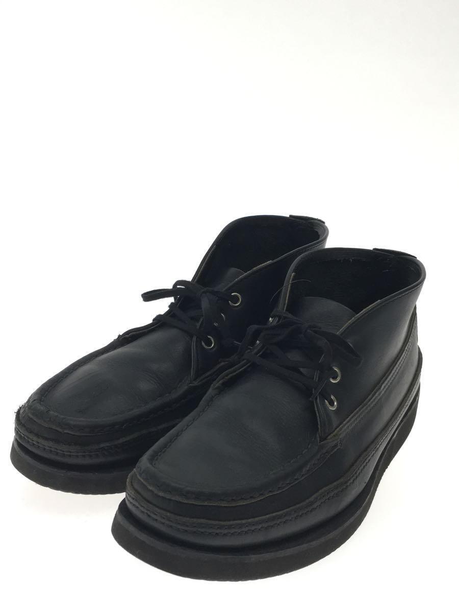 Russell Moccasin◆チャッカブーツ/26cm/BLK/レザー_画像2