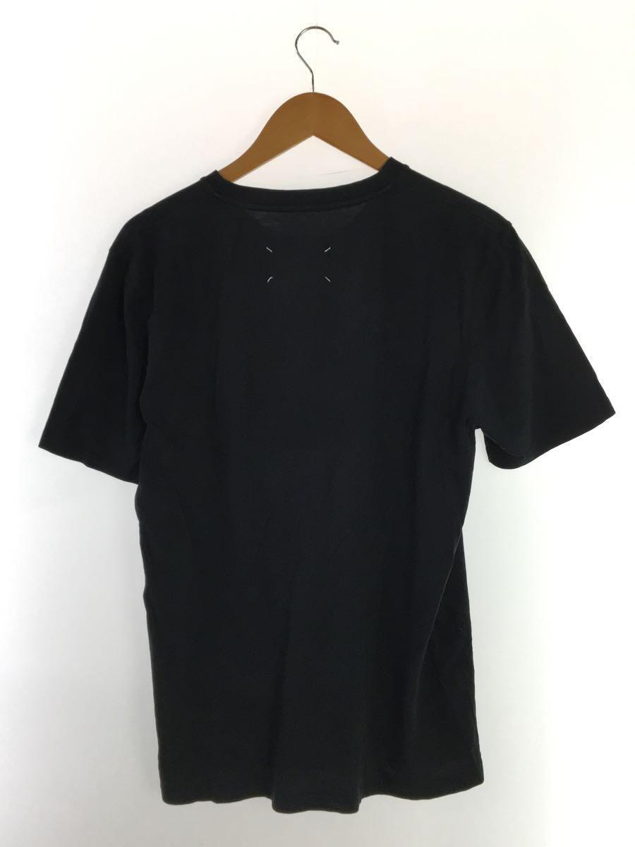 Maison Margiela◆Tシャツ/46/コットン/BLK/S50GC0658/フロントタグ 刺繍_画像2