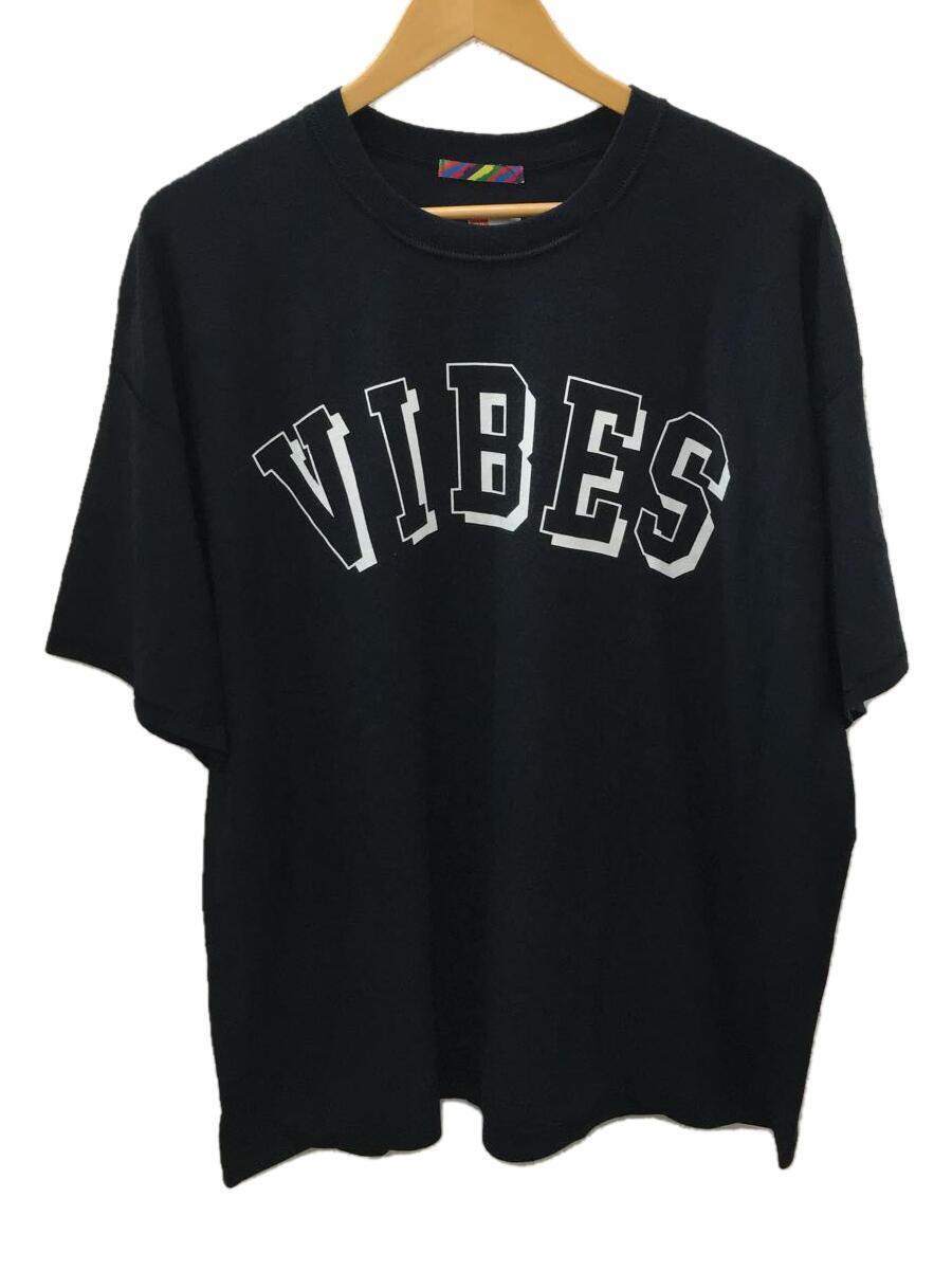 IS-NESS◆VIBES T-SHIRTS/IS-NESS MUSIC/Tシャツ/one/コットン/BLK/VIBES01JOHN01_画像1