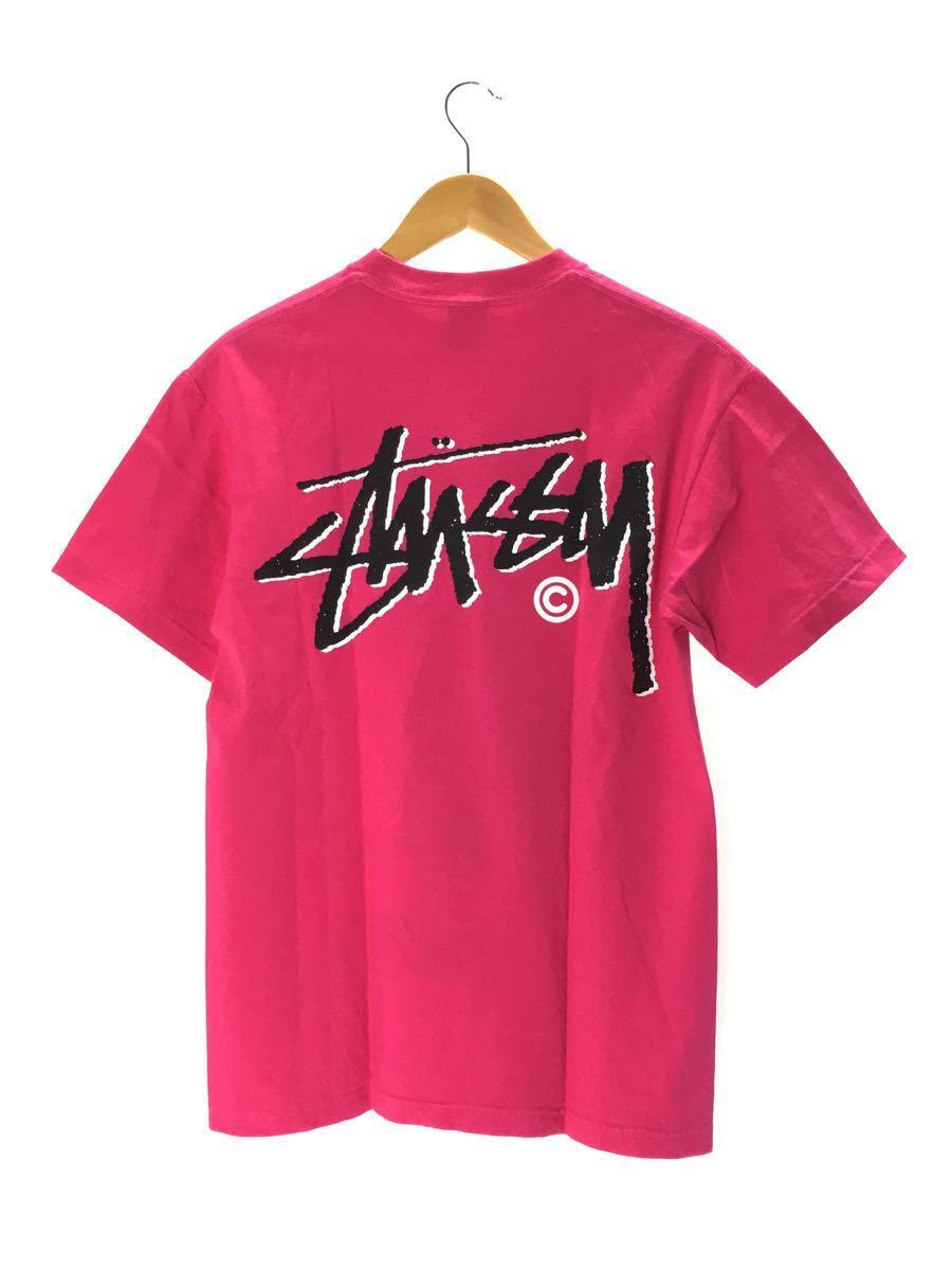 STUSSY◆00s/キャラクター/メキシコ製/OLD STUSSY/オールドステューシー/Tシャツ/M/コットン/ピンク_画像2