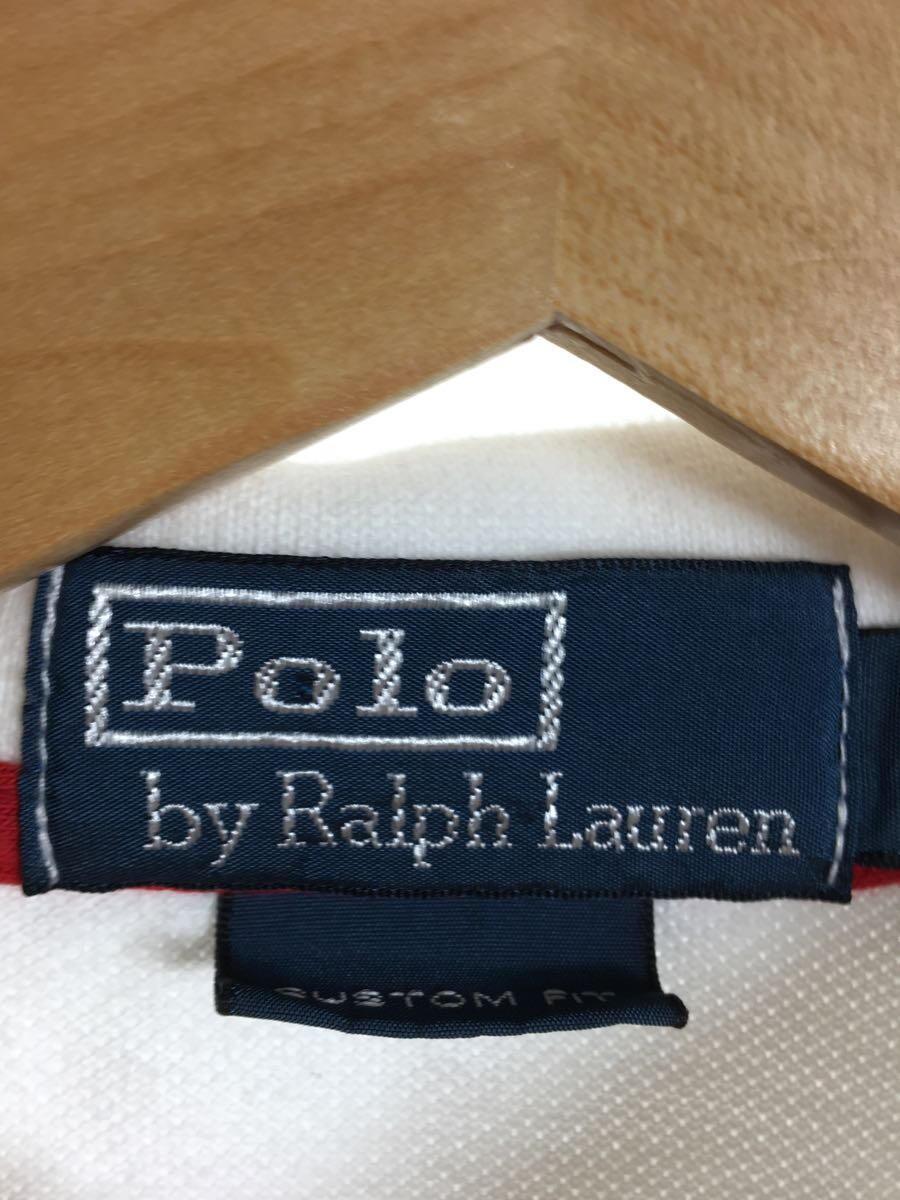 POLO RALPH LAUREN◆ポロシャツ/M/コットン/WHT_画像3