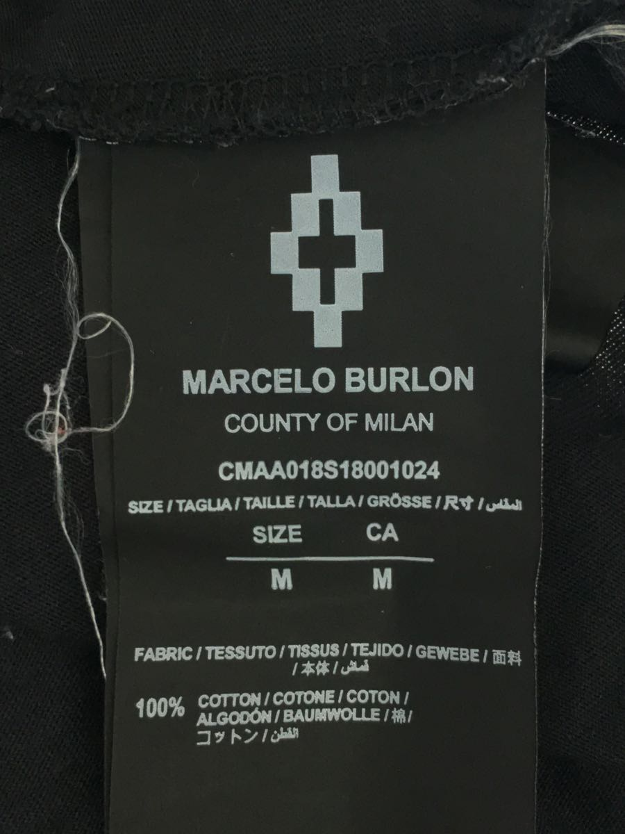 MARCELO BURLON COUNTY OF MILAN◆Tシャツ/M/コットン/BLK_画像4