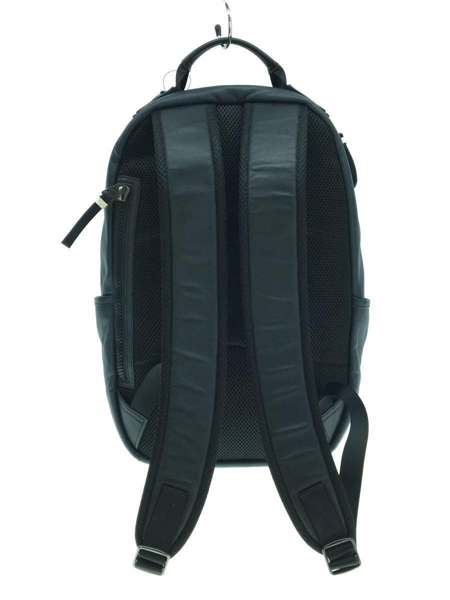 COACH◆EDGE BACKPACK/バックパック/シグネチャー柄/リュック/レザー/BLU/総柄/3764_画像3