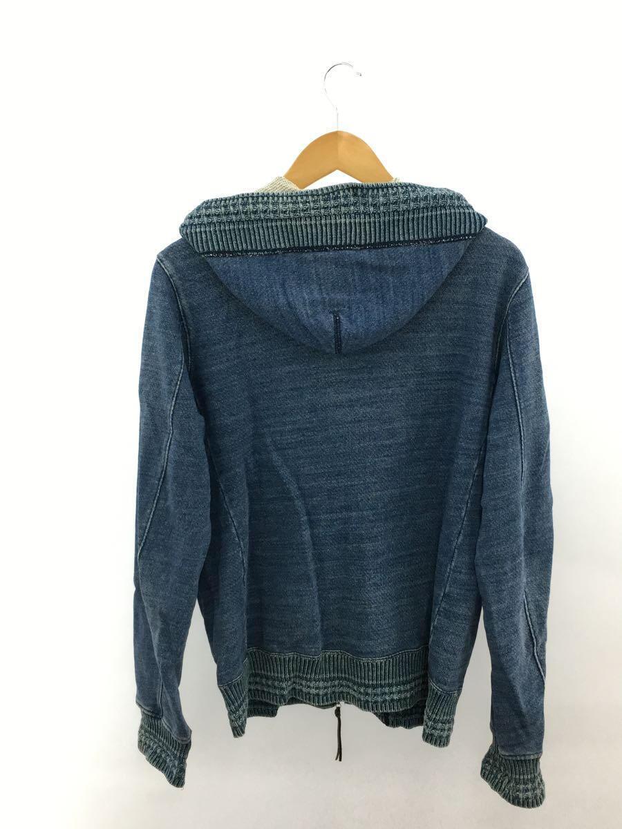 有名なブランド REMI RELIEF◇USED加工デニムパーカー/L/コットン/IDG