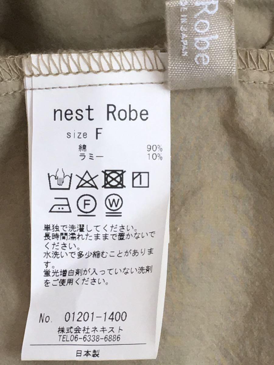 NEW限定品】 nest Robe◇シャツワンピース/FREE/コットン/BEG/01201
