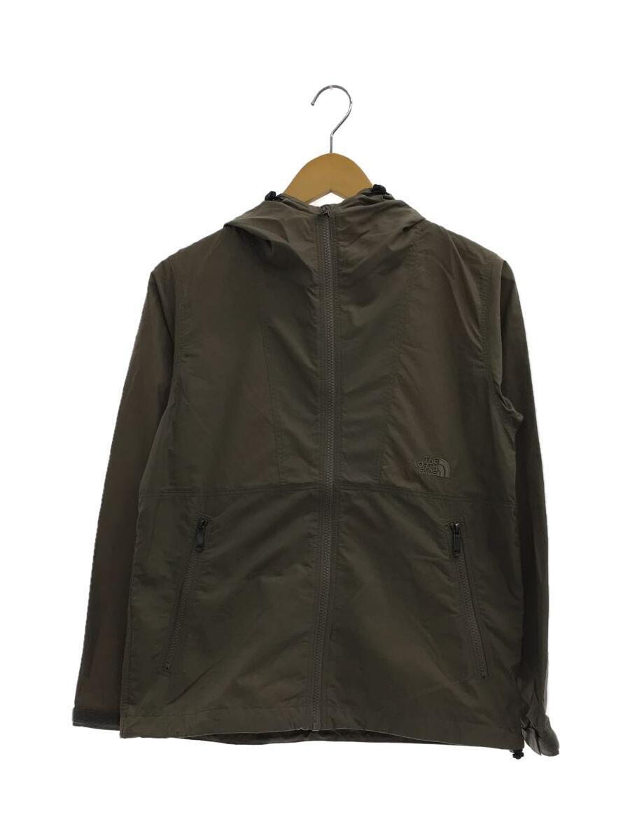 THE NORTH FACE◆COMPACT JACKET_コンパクトジャケット/M/ナイロン/KHK/無地