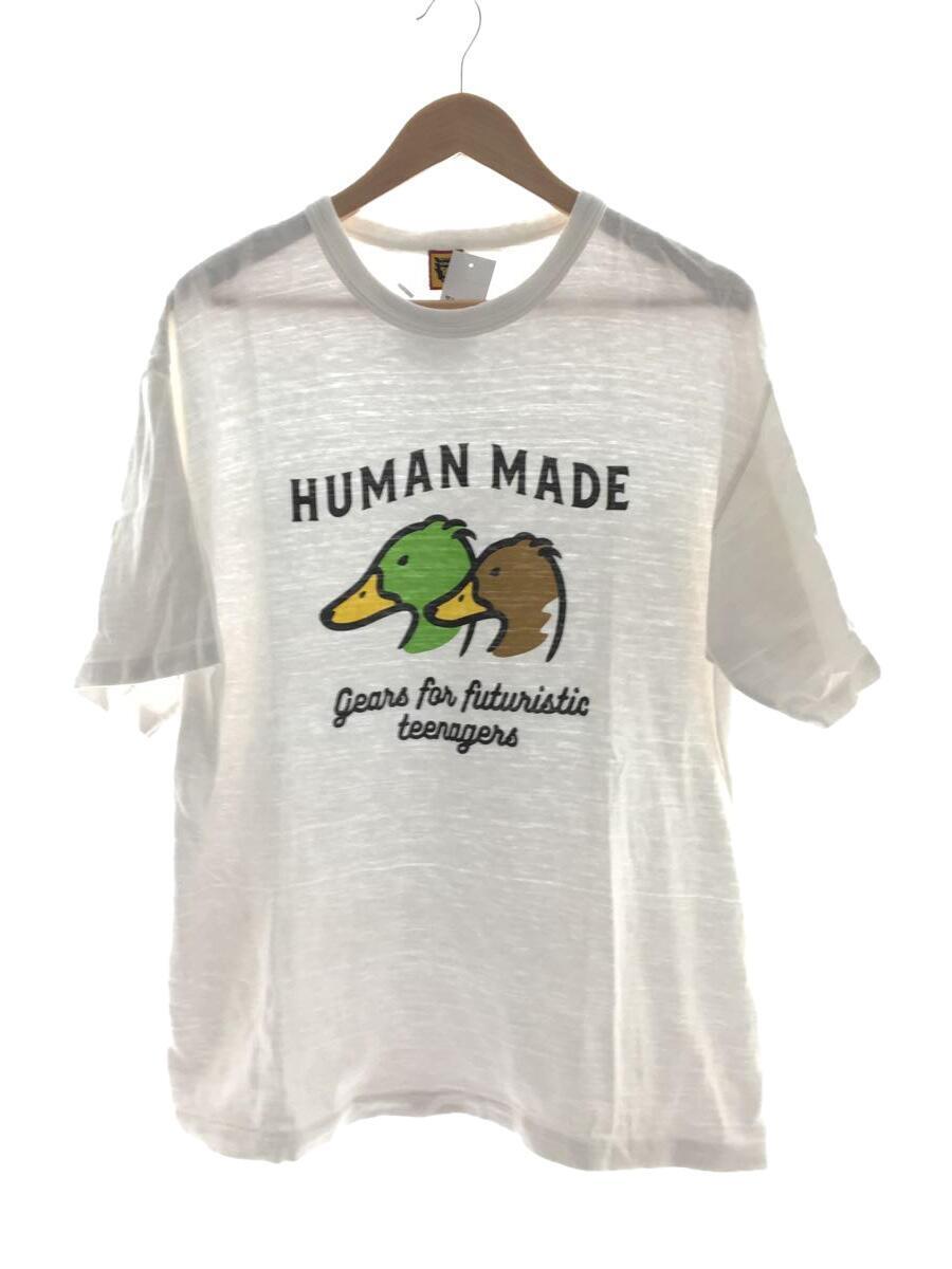 はこぽす対応商品】 HUMAN MADE◇Tシャツ/XL/コットン/WHT/2305