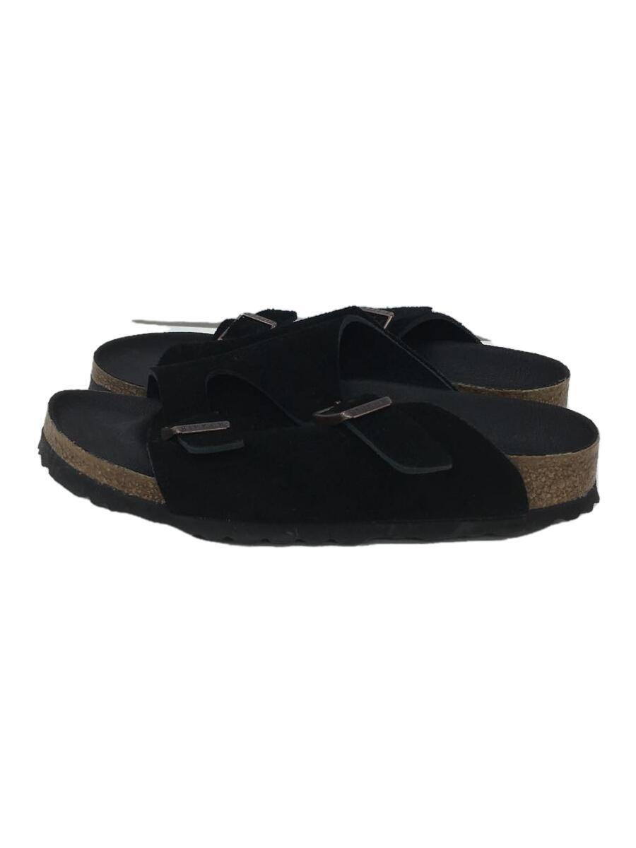 BIRKENSTOCK◆サンダル/Zurich/22.5cm/BLK/スウェード/22-093-910-0124-1-0