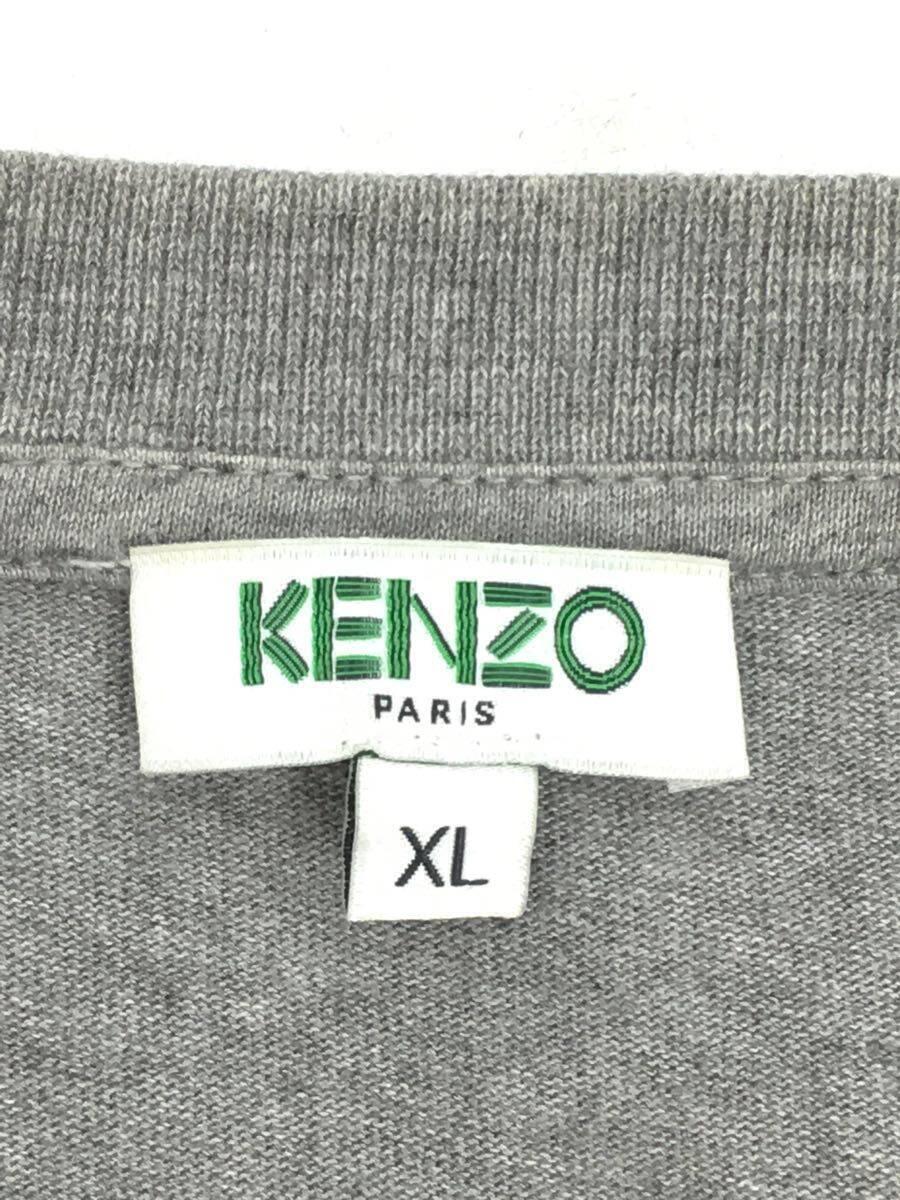 KENZO◆Tシャツ/XL/コットン/グレー/無地/X2689/ケンゾー_画像3