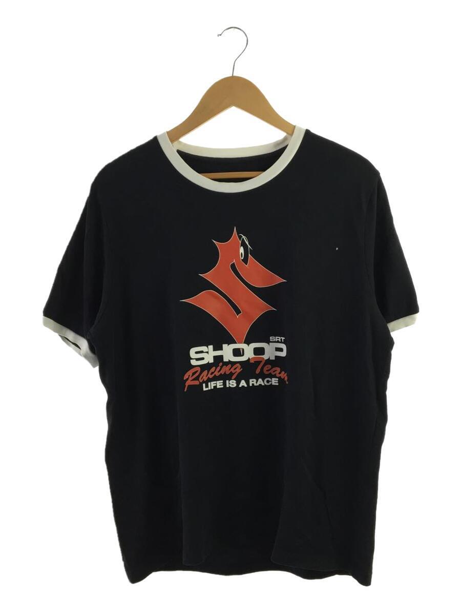 SHOOP◆Tシャツ/L/ポリエステル/ブラック