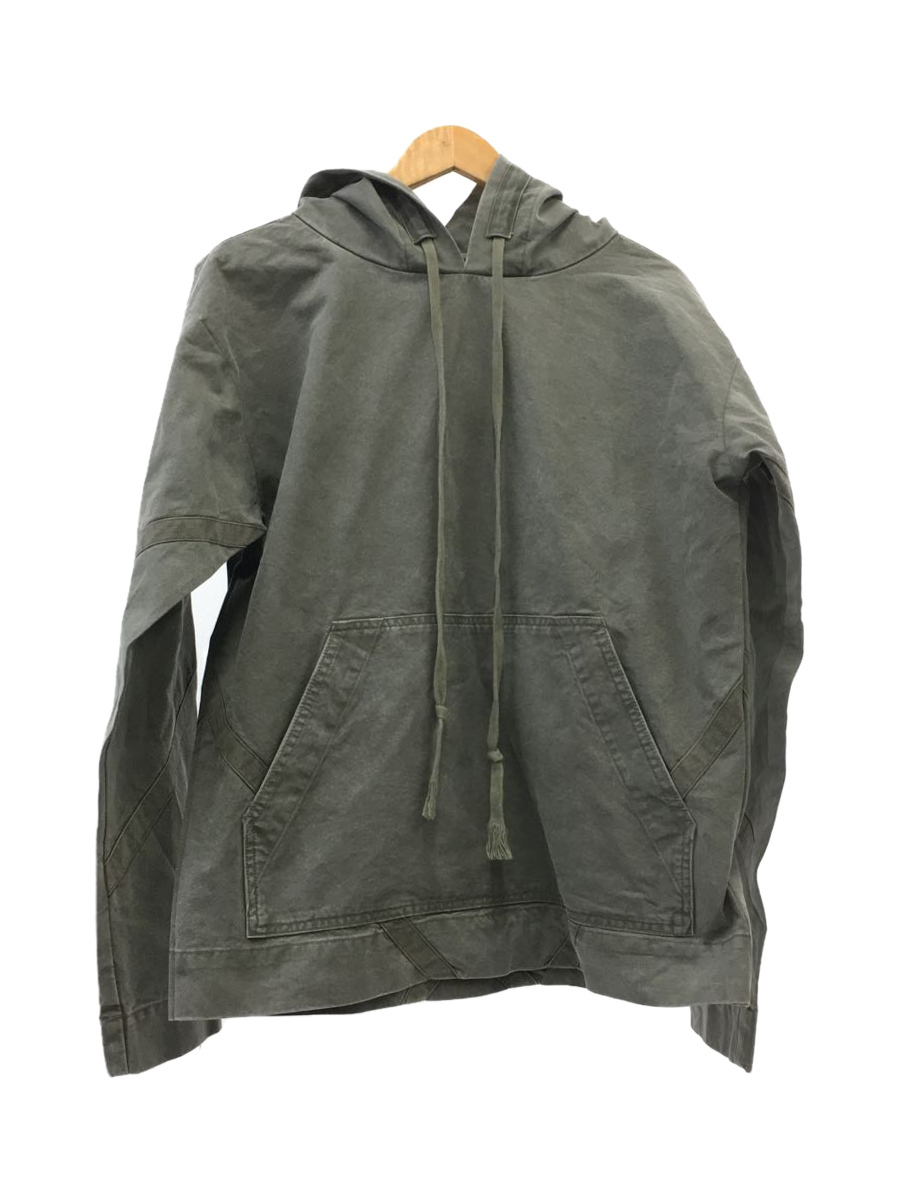 大特価!!】 GREG LAUREN◇パーカー/3/コットン/カーキ/TENT HOODIE