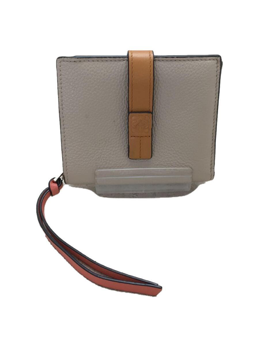 2022年のクリスマスの特別な衣装 LOEWE◇2つ折り財布/レザー/BEG