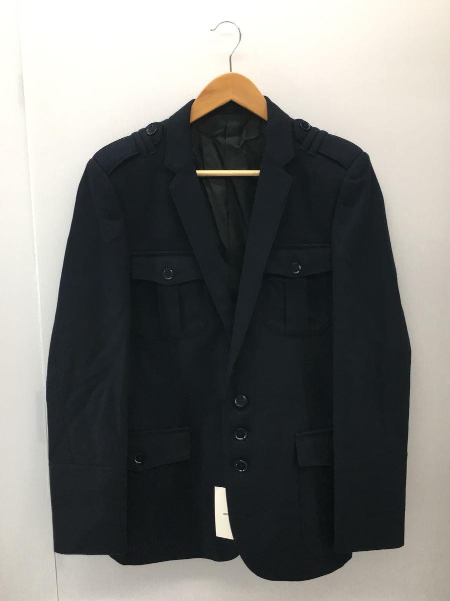 テーラードジャケット/1/ウール/NVY/無地/202J02/flannel officer jacket_画像1