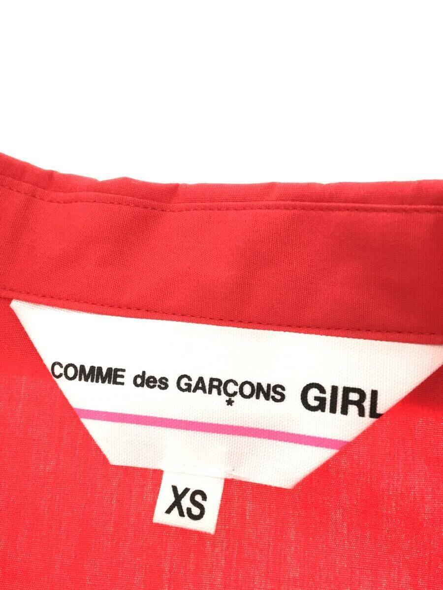COMME des GARCONS GIRL◆半袖シャツ/XS/コットン/RED_画像3