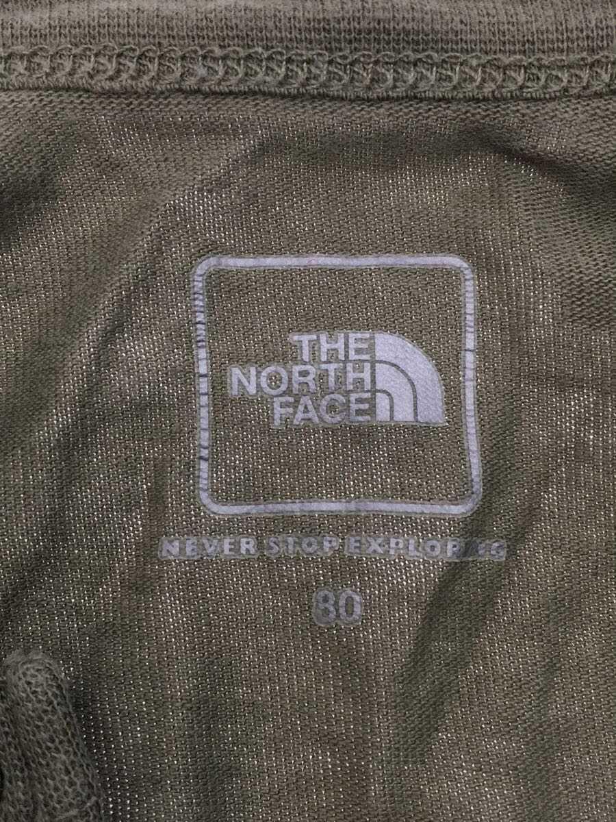 THE NORTH FACE◆ロンパース/80cm/コットン/カーキ/NTB62019_画像3