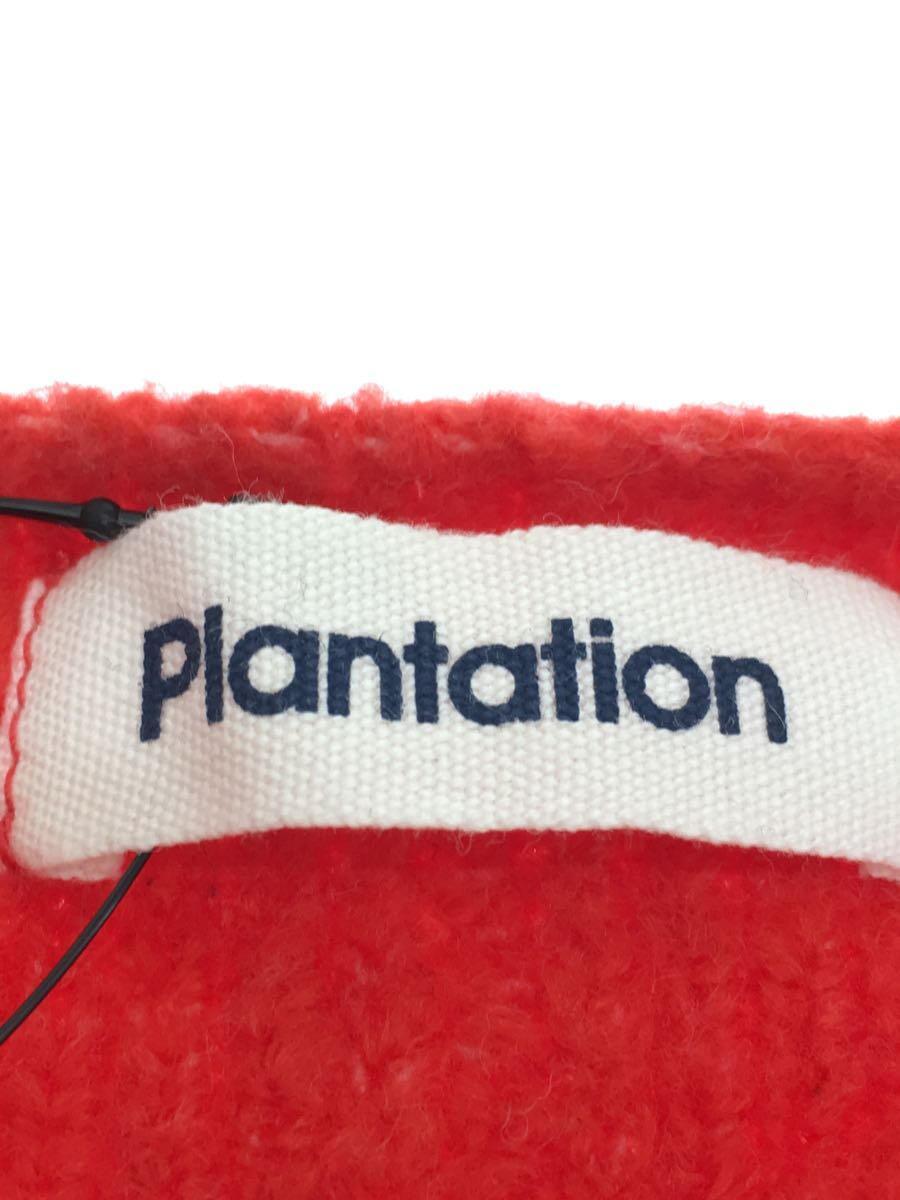 Plantation◆セーター(薄手)/M/コットン/RED/無地/PL03KN242/ボタニカルランプニット_画像3