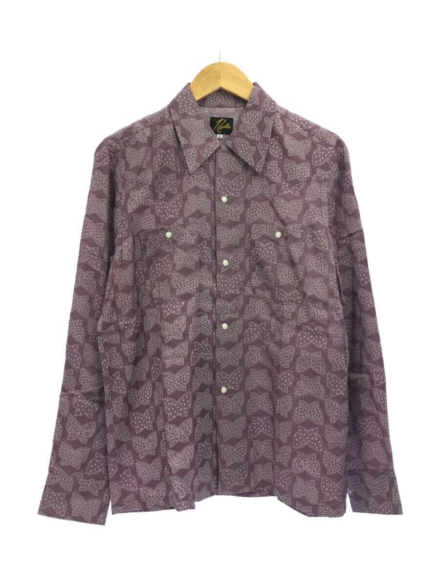 Needles◆17ss/EDO KOMON PRINT SHIRT/江戸小紋/長袖シャツ/S/コットン/PUP/総柄