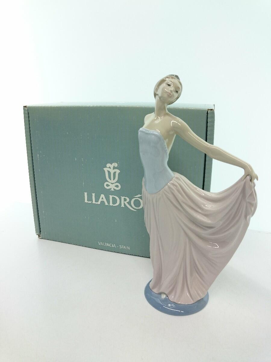 Lladro◆インテリア雑貨/Lladro/リヤドロ/踊る少女/置物/ピンク_画像1